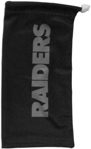 Siskiyou Sports NFL Oakland Raiders Bolsa de óculos de microfibra, preto