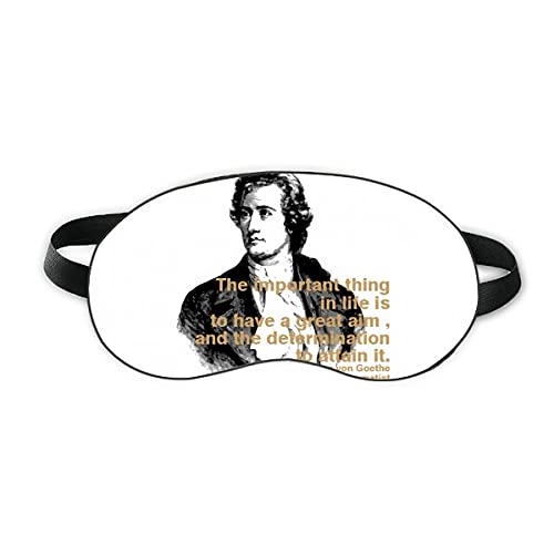 O dramaturgo do poeta alemão Goethe Sleep Sleep Shield Soft Night Blindfold Shade Cover