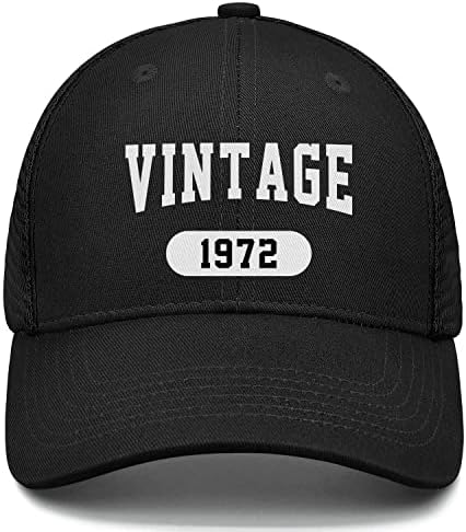 50º presente de aniversário para homens mulheres 1973 chapéus vintage de 50 anos bordado boné de beisebol