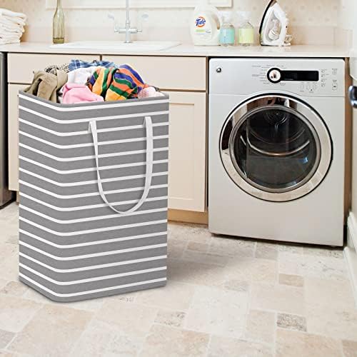 Stormiracle 75l Cesta de lavanderia, cesto de roupa independente, roupas de roupa dobrável e impermeabilizadas, lixo com alças reforçadas