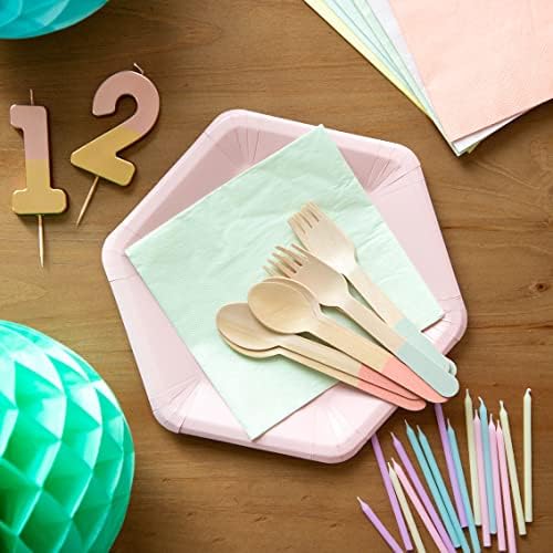 Mesas falantes de papel Pastel Party Gardens | Ideal para festa de aniversário para meninas, chá da tarde, festa de