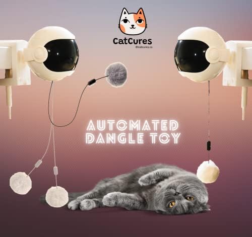 Catcures Automatated String Toy para gatos e gatinhos - brinquedos inteligentes interativos com desligamento automático
