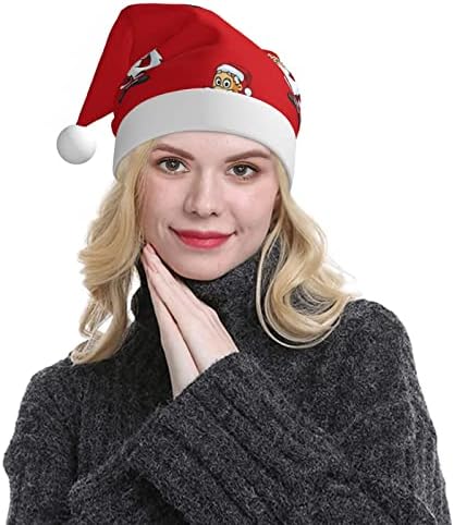 Chapéu de Natal, chapéu de decoração de luzes LED, chapéu de Papai Noel, unissex confortável e suave Toque bom, suprimentos de festa