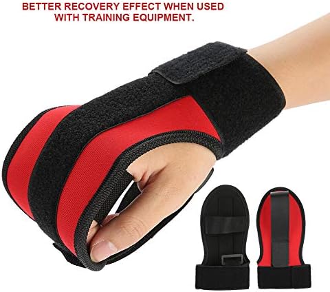 Luvas de dedo preto Auxiliar Luvas fixas Equipamento de treinamento de reabilitação Punho manual