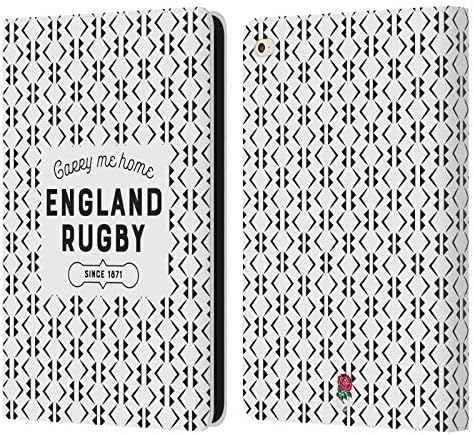 Caixa de cabeça projeta oficialmente licenciado a Inglaterra Rugby Union Our Passion Our England History Leather Livro da