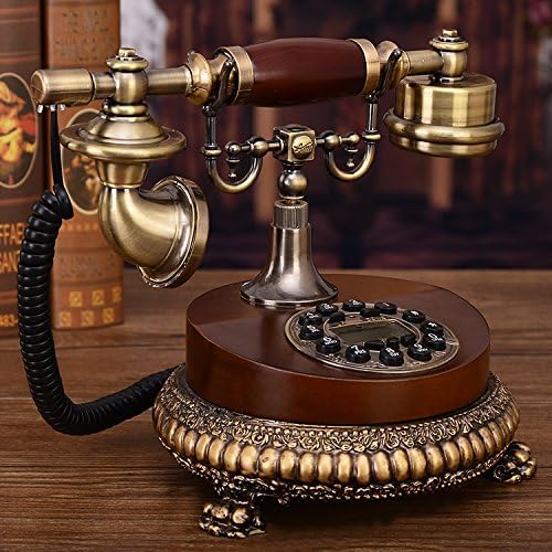 Counyball Retro Telephone Home Office Liquidline Desk Telefone American Dial Room Style Living Decoração Rotary European