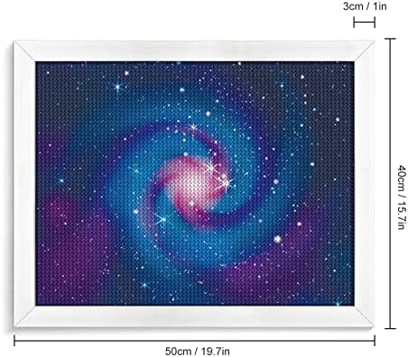 Kits de pintura de diamante de fundo galáxia Picture Frame 5D DIY Drill Full Drill Rhinestone Arts Decoração de parede para