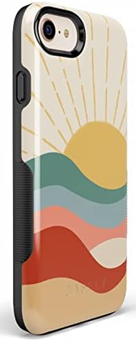 Casely iPhone SE, 8, 7, 6/6s Case | Aí vem o sol | Caixa de pôr do sol de colorida fofa