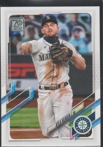 2021 Topps Series One 204 Kyle Seagre Seattle Mariners MLB Baseball Card em condição bruta