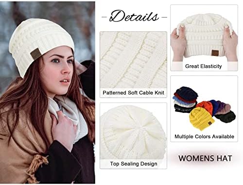 Zando Womens Hat for Women Beanies Women Women Satin forred Lienie for Mulher Menies Beanies for Winter Hats for Women