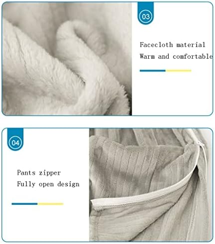 Cuidados de incontinência de roupas acamadas Conjuntos de cuidados respiráveis ​​e confortáveis ​​com zíper duplo forrado