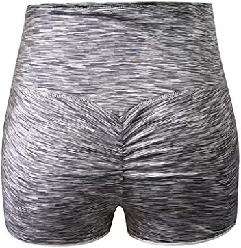 Keepfit feminino shorts de roupas ativas compressão de alta cintura de cintura sólida