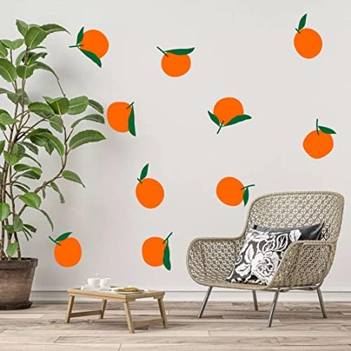 Decalques de parede laranja adesivos de parede laranja adesivos de vinil decalques para quarto quarto berçário decoração