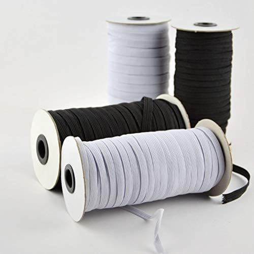 Marhashii 1 Roll elástico faixas para costurar 3mm 6mm 8/10/22mm branco preto de nylon banda de borracha banda de vestes Acessórios