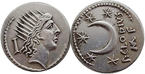 Prata antiga moeda romana cópia estrangeira cópia de prata moeda comemorativa rm10 yuange moeda romana cópia estrangeira