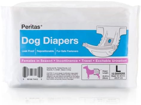 Fraldas de cães descartáveis ​​peritas | Fraldas de cachorro fêmeas | fraldas de filhotes, fraldas para cães em calor ou fraldas de