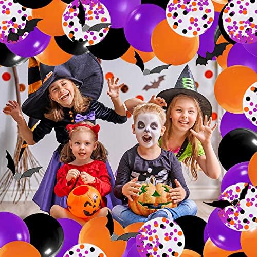 107pcs Happy Halloween Balloons Roxo Balão Arco Garland Kit de Decoração de Aniversário
