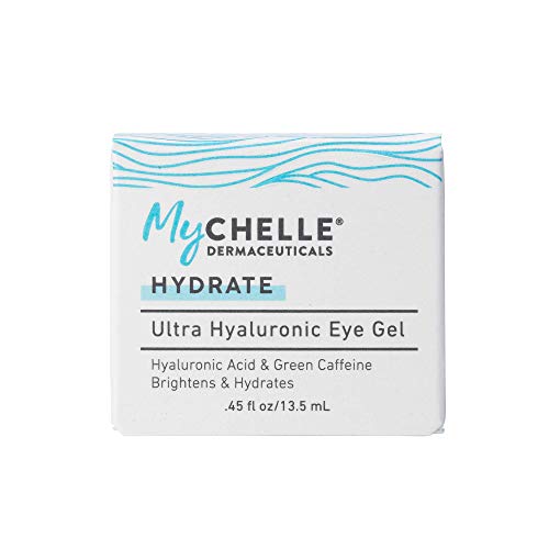 Mychelle Dermaceuticals Ultra Hyaluronic Eye Gel - Hidratação rica para a pele seca com ácido hialurônico vegano, ajude a gordo e ajudar
