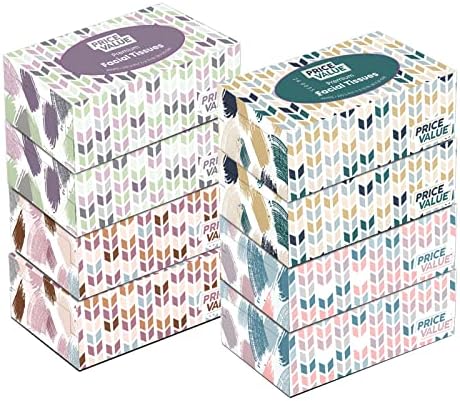 Valor do preço Premium tecidos faciais - 8 caixas de 230 tecidos macios, suaves, duráveis ​​e elegantes caixas de papel