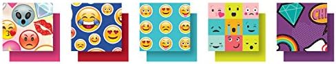 Avery Big Tab Divisores de moda reversíveis, emojis, conjunto de 5 tabelas