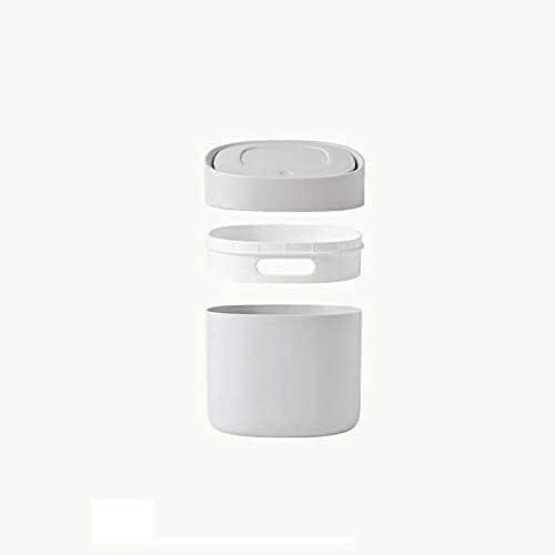 WXXGY Garbage Can Lix lata Bins Push Push Desktop Mini Lixo Lixeira Com Lampa de Lampa De Lúdia de Pedido de Papel para a cabeceira