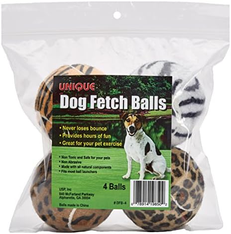 Único cachorro buscar bolas estampas de animais 4 pacote