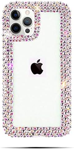 Caso Bonitec para iPhone 14 Pro Max Case, iPhone 14 Pro Max Glitter Case for Women Girls 3D Bling Sparkle Case Luxuja brilhante Cole