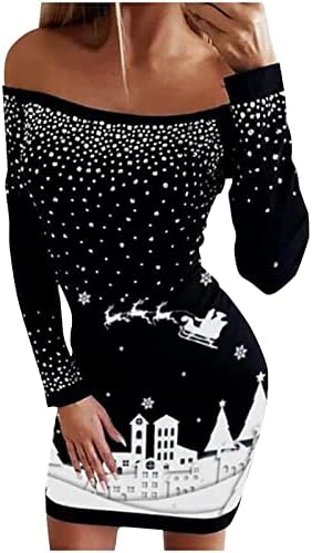 Vestidos de camisola de Natal de Suziyoog Sweater Stripe Turtleneck Manga longa Slim Fit Knit Sweater Sweater Sweater Dress