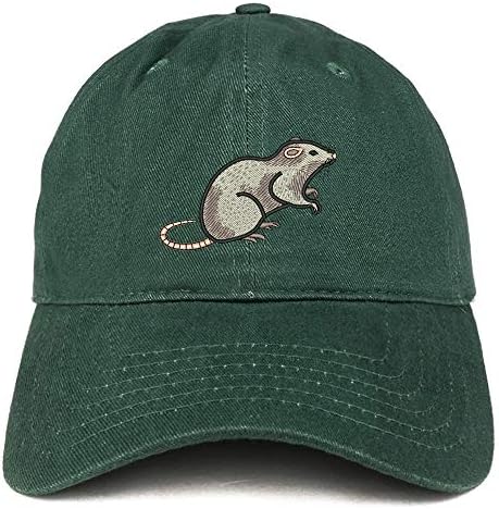 Trendy Apparel Shop Rat Rat Bordado Chapéu de Cotton não estruturado