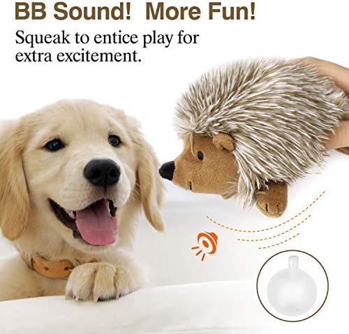 Brinquedo de cachorro de pawaboo, [2pack] super-tóxico super macio por hedgehog hedgehog Toy de pico de morda