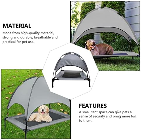Tenda de filhote ipetboom confortável mordida pequena berço ao ar livre elevado elevado para dormir e tenda de tenda