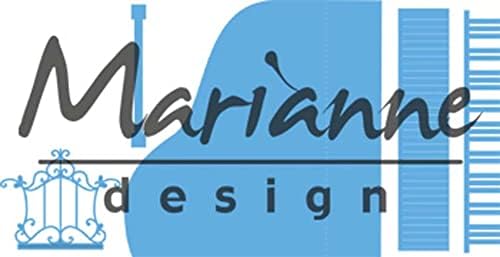Marianne Design Creatables Piano Die, Metal, Blue, 18,6 x 16,4 x 0,2 cm