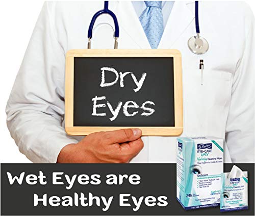 Dr. Fischer. Telas da pálpebra Tratamento ocular para blefarite, olhos vermelhos e secos. Removedor de maquiagem purificado