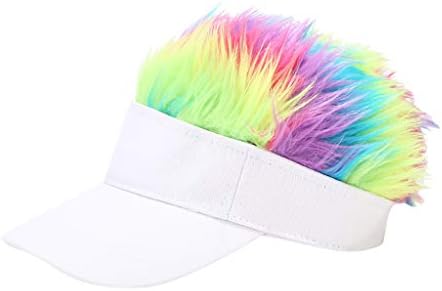 Chapéus de menina Mulheres Cap Wig Wap e Men Men Cap Head Head Multicolour Baseball Sen Sun Visor Ladies