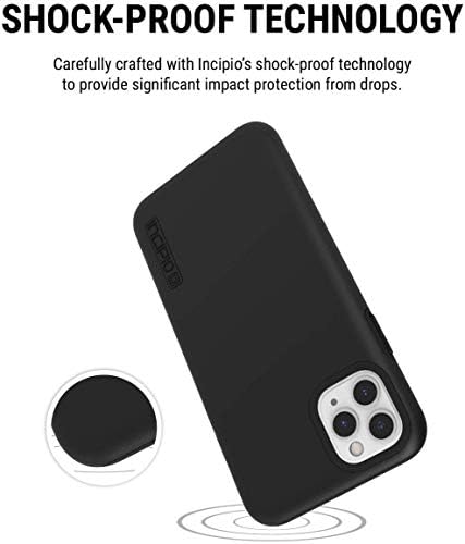Incipio DualPro Dual Camada Case para Apple iPhone 11 Pro Max com proteção de queda de choque flexível-Black