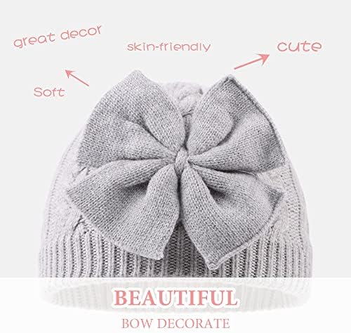 Chapéu de bebê de malha quente de inverno para meninas algodão ladeado infantil garotas de garotas de outono