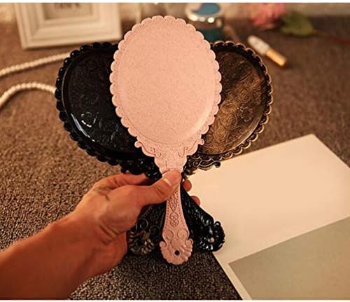 Espelho de espelho portátil de espelho portátil da mão Solustre, espelho portátil, espelho cosmético portátil de maquiagem vintage de