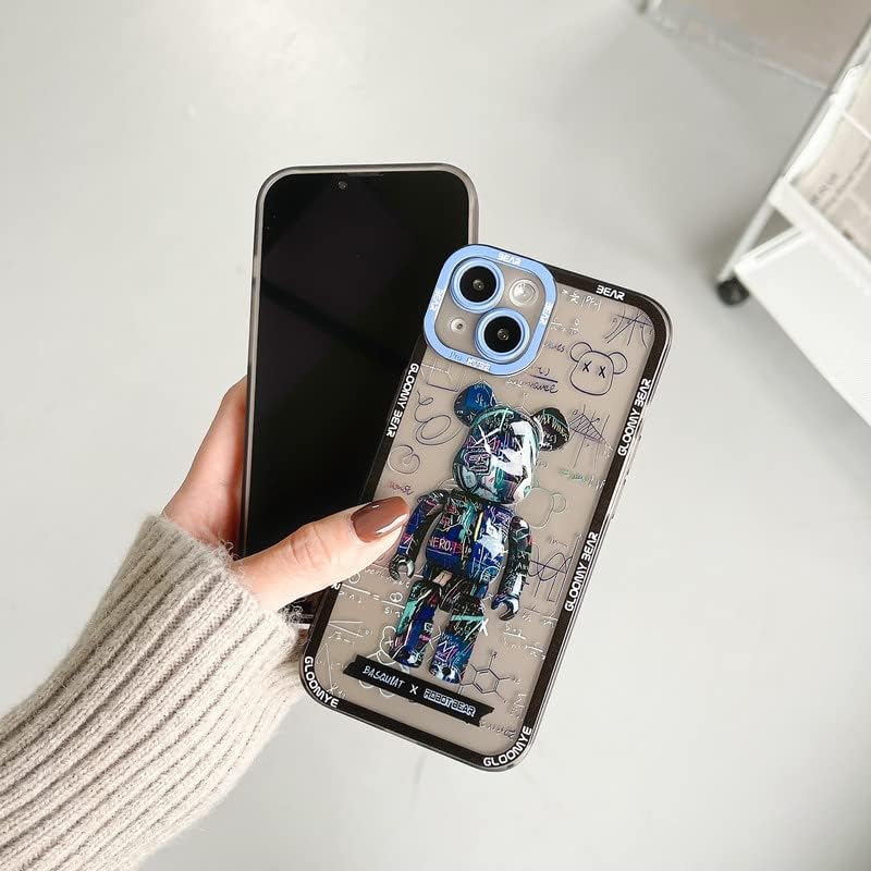 Brushx Cool Case Compatível com o iPhone 14 Pro Max, Silicone CHOGE CHOQUE CAMO Urso Graffiti Fashion Fashion Corpo