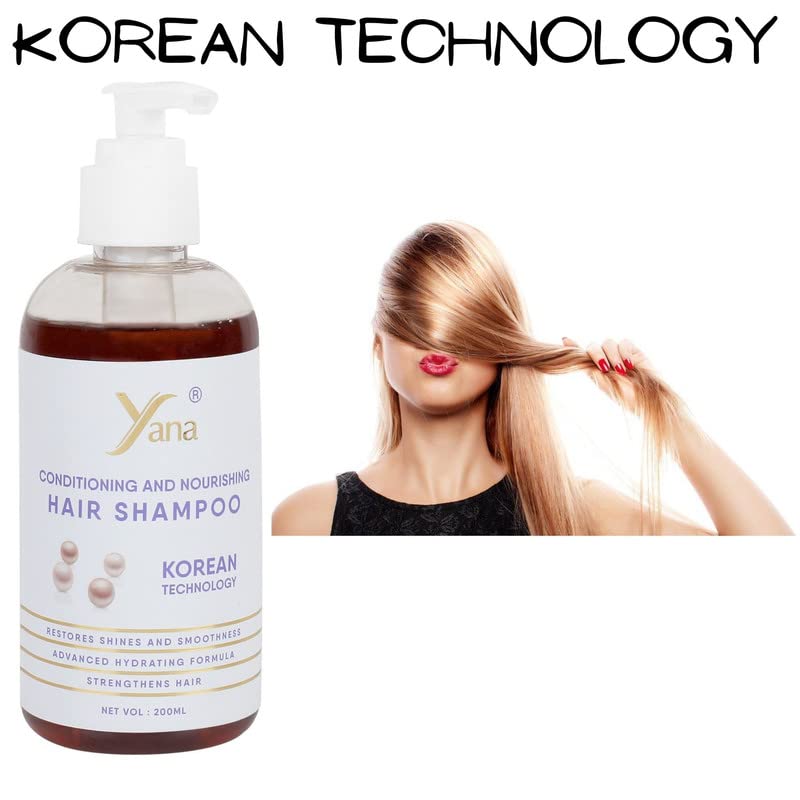 Shampoo de cabelo yana com tecnologia coreana shampoo de cabelo suave para mulheres