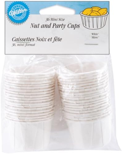 Wilton Nut and Party Cups, mini, branco