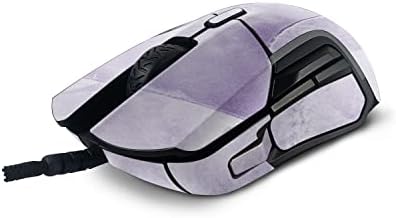 Mightyskins Glitter Glitter Compatível com SteelSeries Rival 5 Mouse de jogos - Ametista redonda | Acabamento de brilho protetor