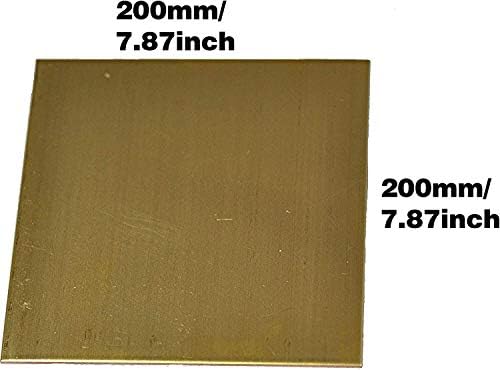 Yuesfz Metal Placa de folha fina de folha de papel de cobre puro placa de folha de papel alumínio Placa de metal de cobre 2pcs folha