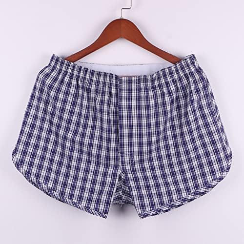 Mens cuecas cuecas de algodão masculino Shorts soltos shorts de cintura média Pijama de algodão Large 2x Briefs