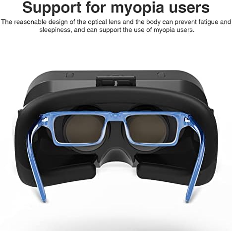 VR Headset 3D VR Glasses Universal Virtual Reality Goggles suporta 360 ° Panorama Tela grande AN-Ti Bluelight Ajuste a distância