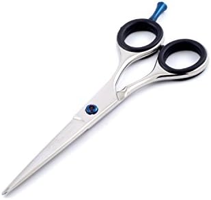 Ultra Shears 5,5 Profissional Pet Helfing Scissors com parafuso azul acabamento polonês brilhante