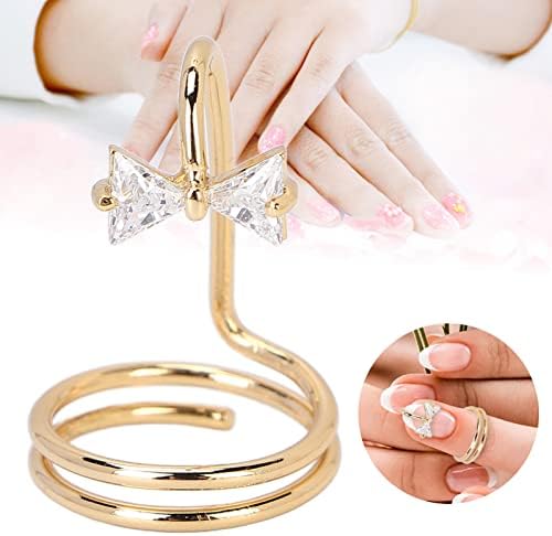 Dioche anel de unhas da moda da moda, compensação eletroplatada de cobre anel de anel de anel de anel de unhas Acessório