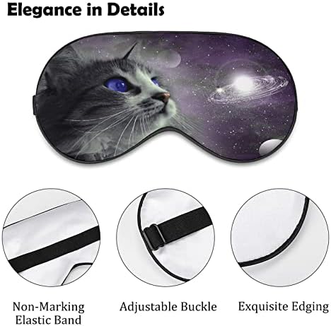 Espaço de gato Espaço Externo Galaxy Máscara de Blindfel