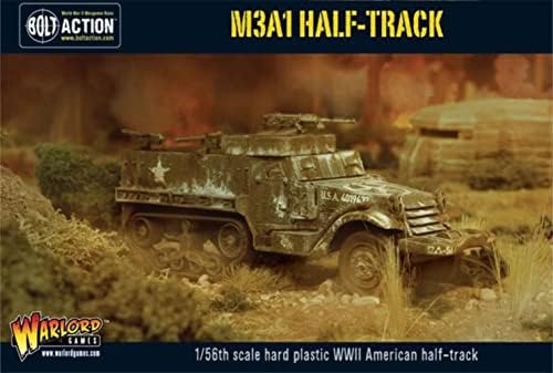 Bolt Action M3A1 Halftrack 1:56 WWII Military Military Model Model Model Kit