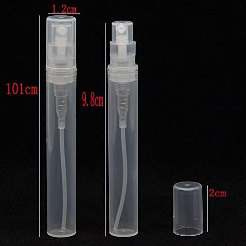 Mini garrafas de spray transparente garrafa de perfume para viajar garrafa de spray plástico garrafas de amostra