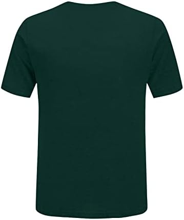 Camisa do dia de St.Patrick para mulheres camisetas soltas shamrock o pescoço tshirts tops clero impressão de manga curta camisa